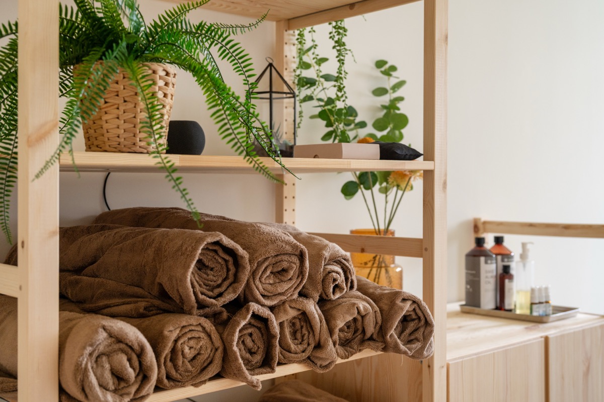 Handdoeken en planten in de praktijk